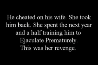PREMATURE HUSBAND A WIFES REVENGE